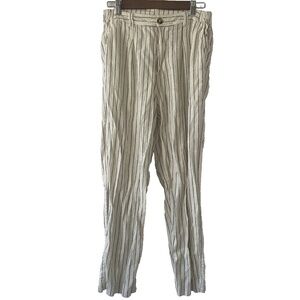 Fat Face Women’s Pendeen Linen Blend Wide Leg Trousers in Cream